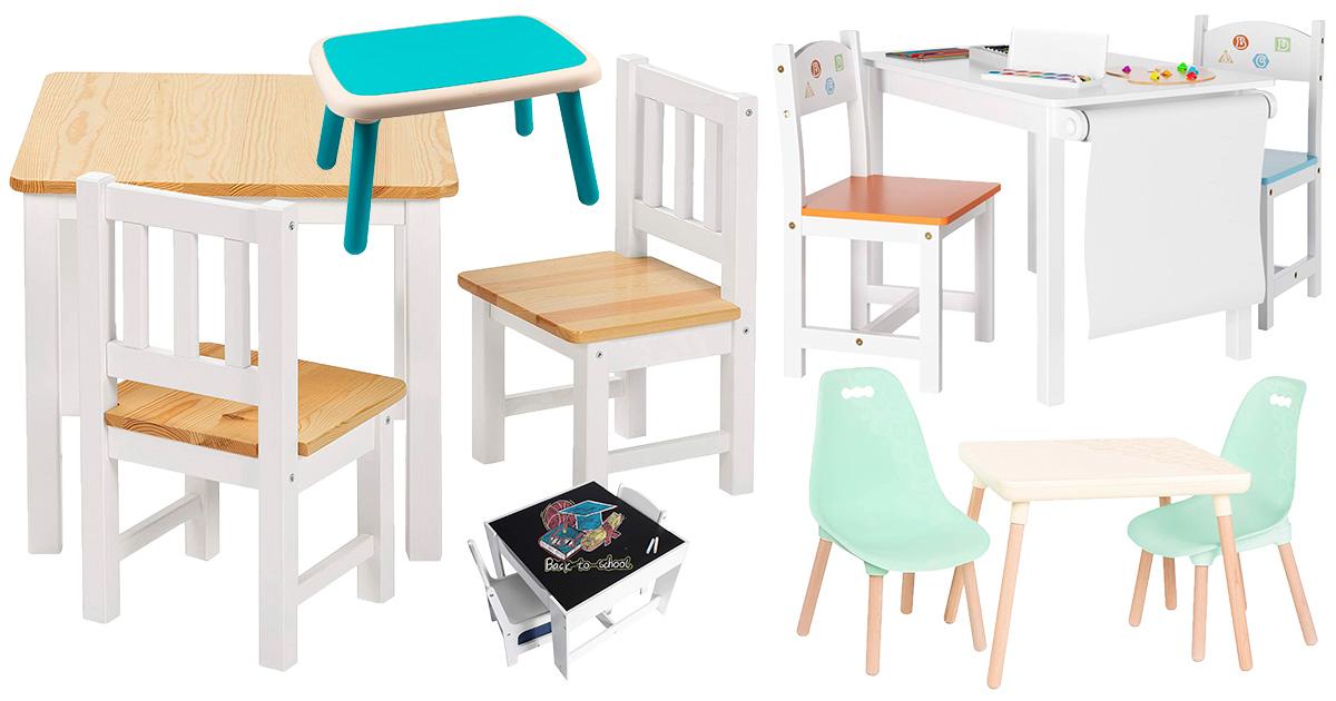Kinderschreibtisch Kindertisch Stuhl Set Kindermöbel Maltisch verstellbar blau 