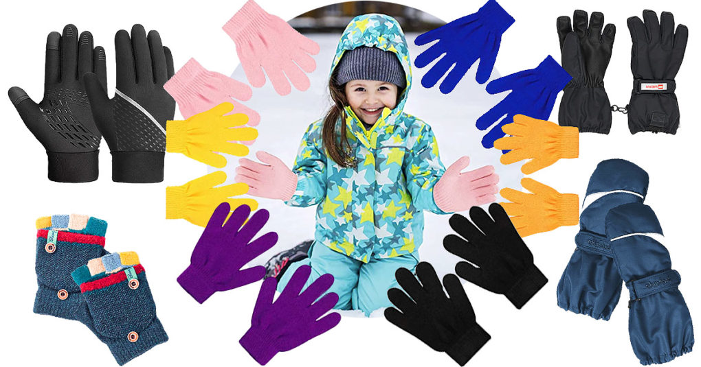 für Kleinkinder und Babys Strick Erhältlich in 6 Farben: Schwarz Hellblau Hellrosa Marineblau TopBrand Kinder Handschuhe Magic Rot und Weiß.